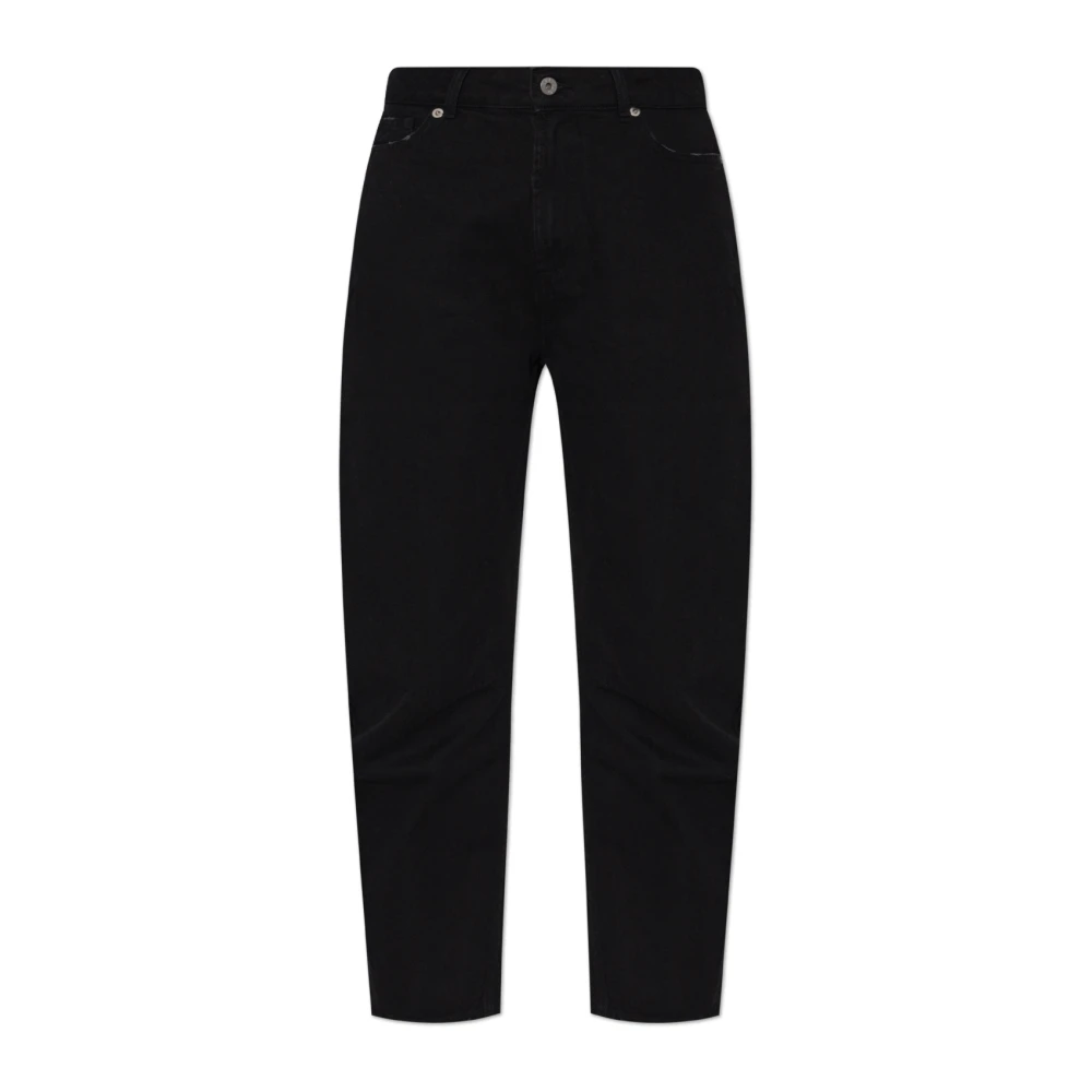 Halfboy Jeans met toelopende pijpen Black Dames