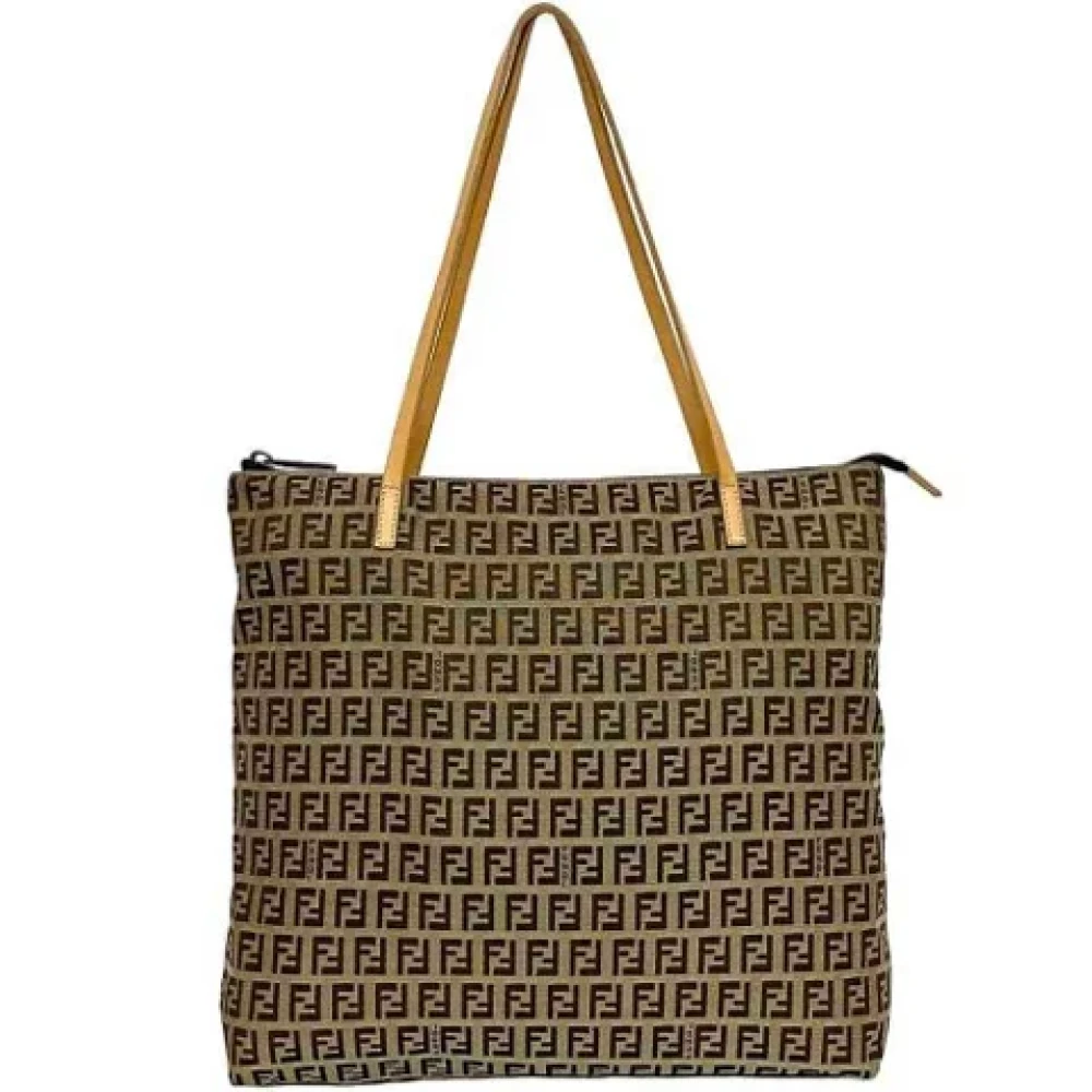 Fendi Vintage Pre-owned Fabric fendi-bags Beige Dames