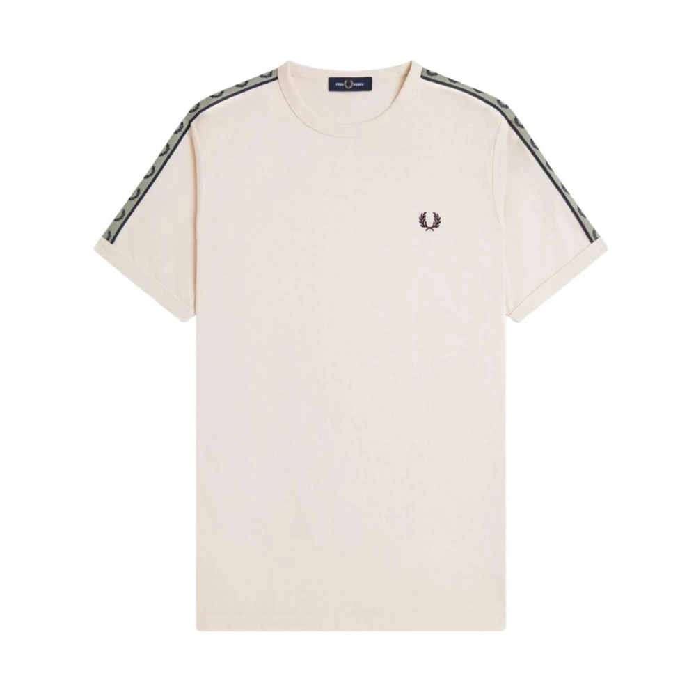 Fred Perry Men's Beige Ringer T-Shirt