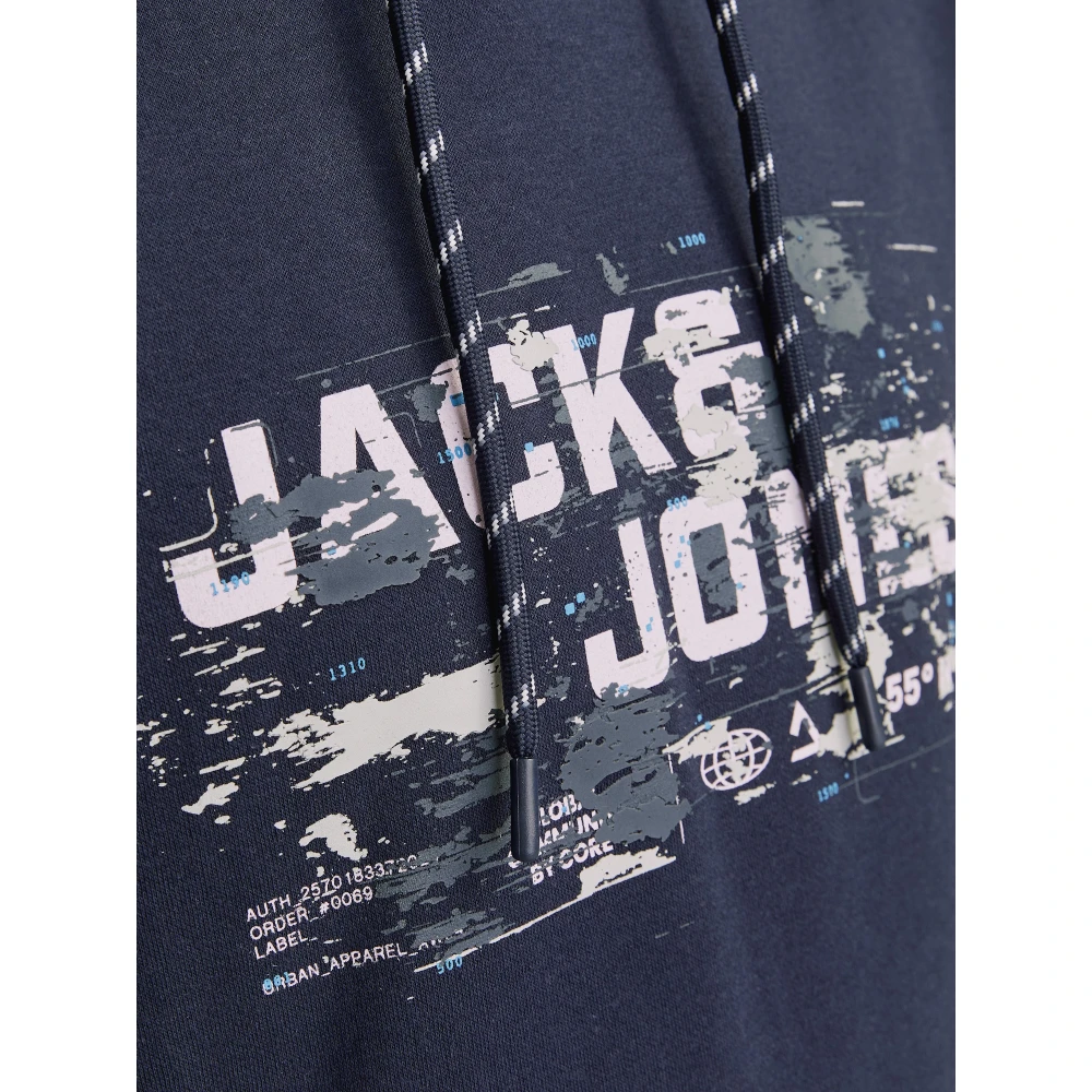 jack & jones Outdoor Hoodie met Stijlvolle Details Blue Heren
