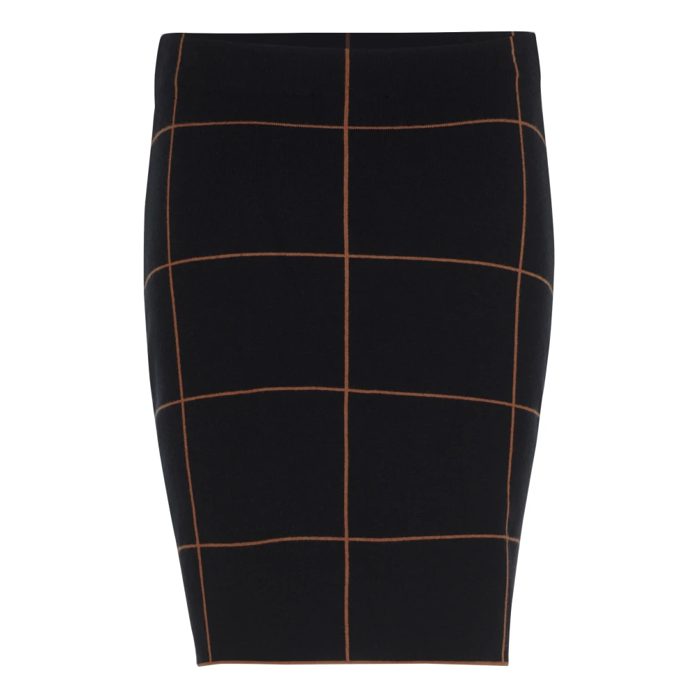 Betty Barclay Geruite Gebreide Rok Black Dames