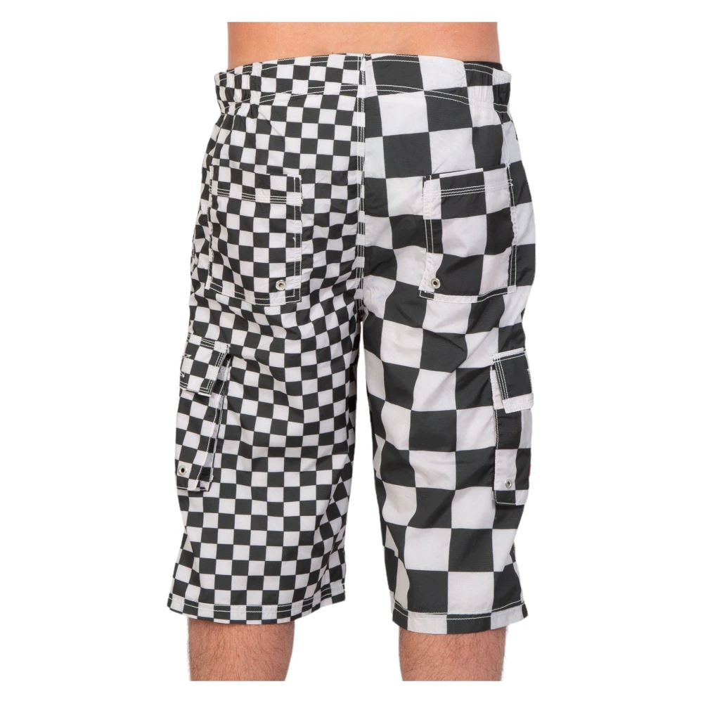 ERL Geruite zwemshorts in Checker Multicolor Heren