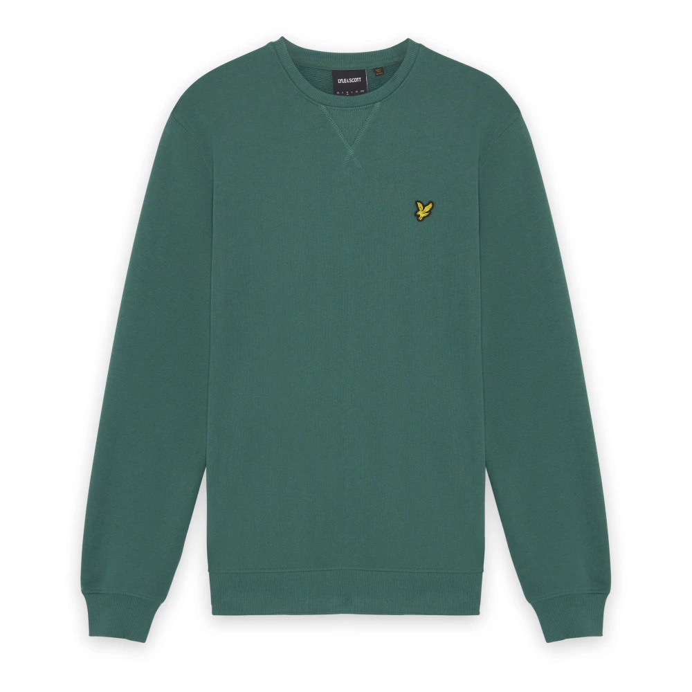 Lyle & Scott Men's Green Sweatshirts, S, Mid Layers Crew Neck Sweatshirt