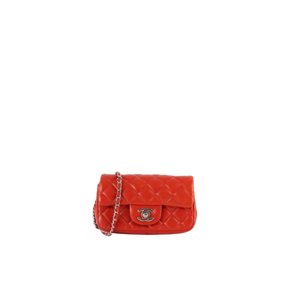 Chanel Vintage Pre-owned Leather shoulder-bags Red Dames