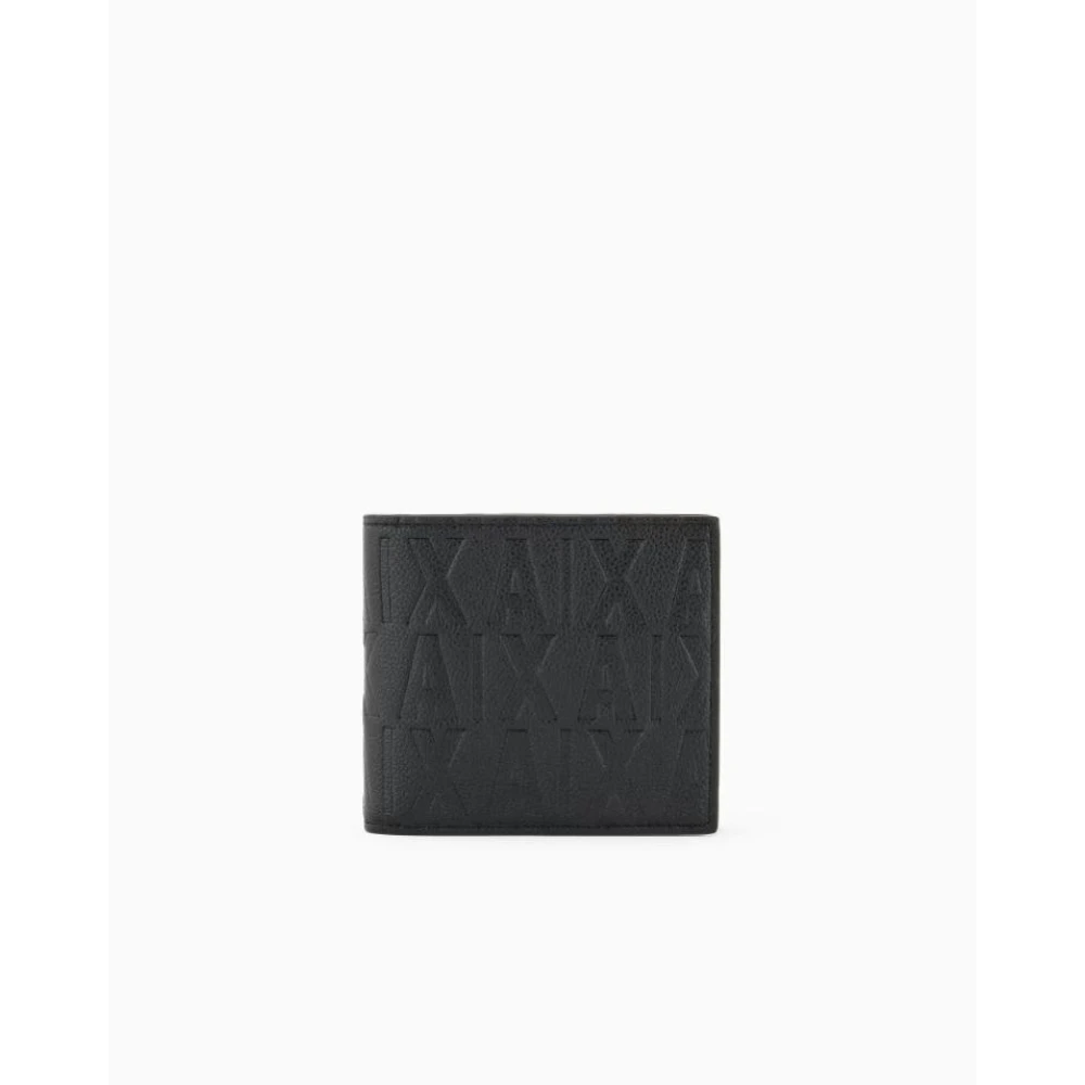 Armani Exchange Stijlvolle Portemonnee Black Heren