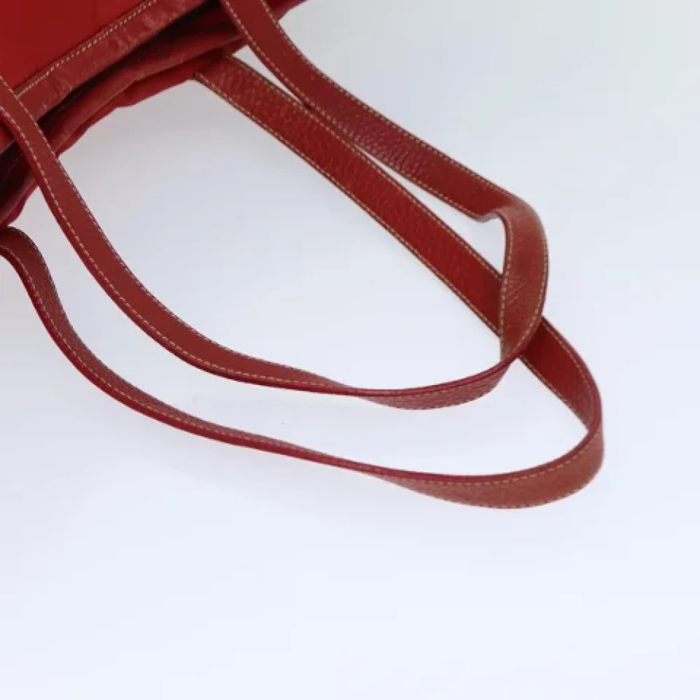 Prada Vintage Pre-owned Nylon totes Red Dames
