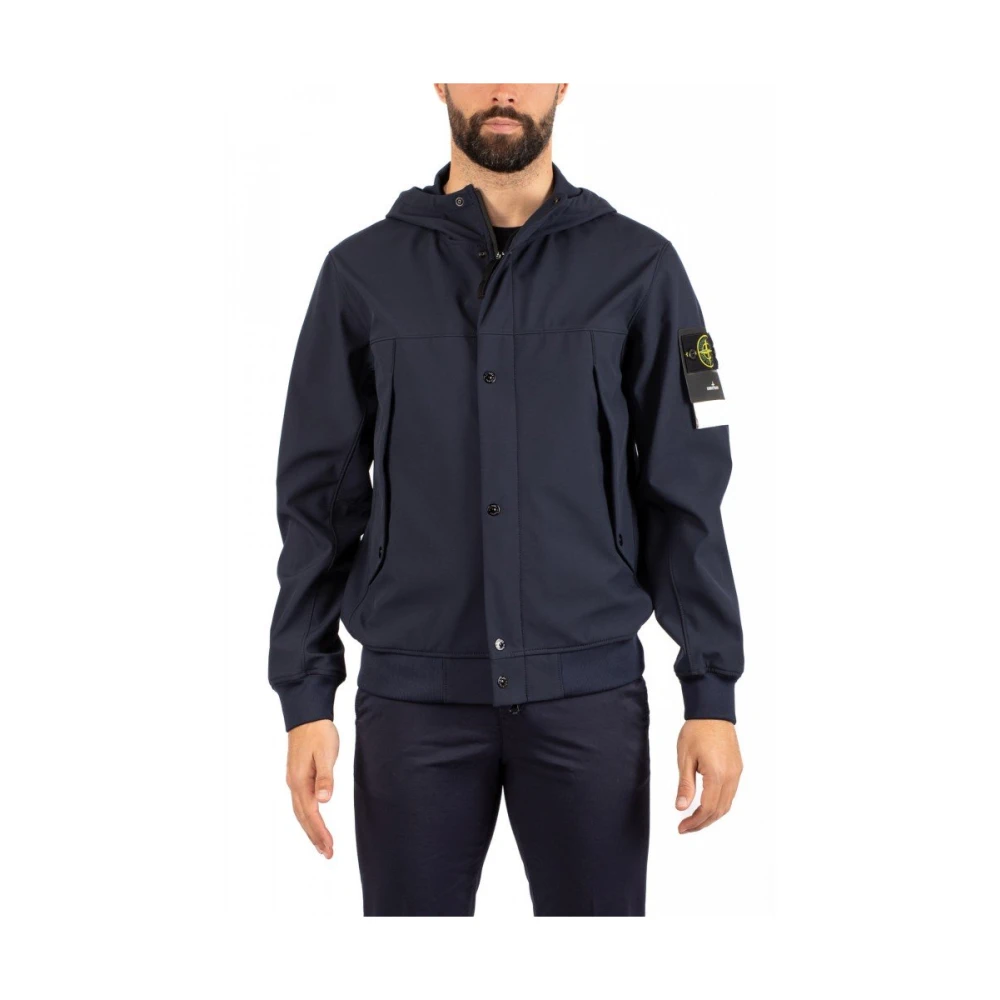 Stone Island Heren Bomberjack Blue Heren