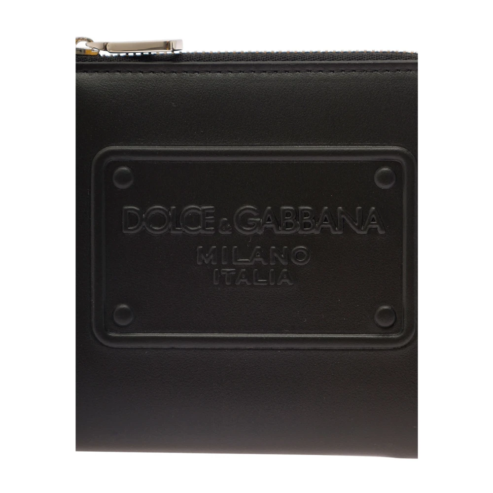 Dolce & Gabbana Zwarte Dolce Gabbana Portemonnees Black Heren