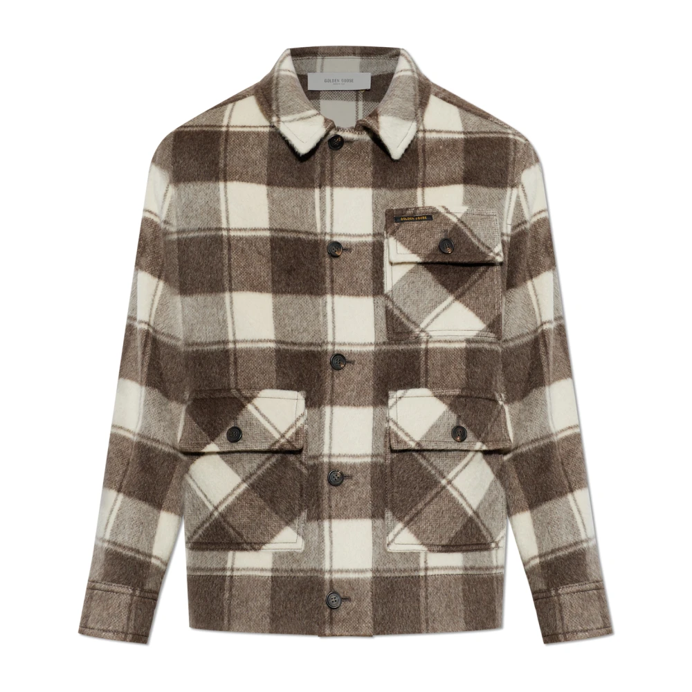 Golden Goose Pocket Jacket - Male - Light Jackets - Brown - M - Jackets