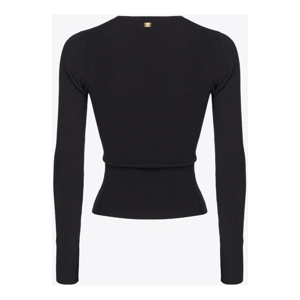 pinko Long Sleeve Tops Black Dames