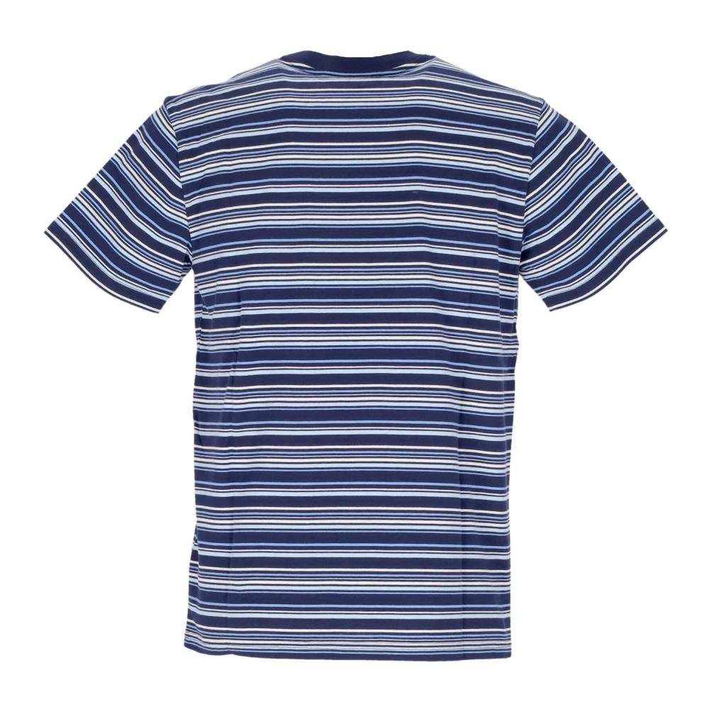 HUF Gestreepte Gebreide Top Indigo Heren T-Shirt Blue Heren