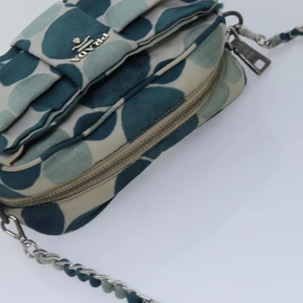 Prada Vintage Pre-owned Leather prada-bags Blue Dames