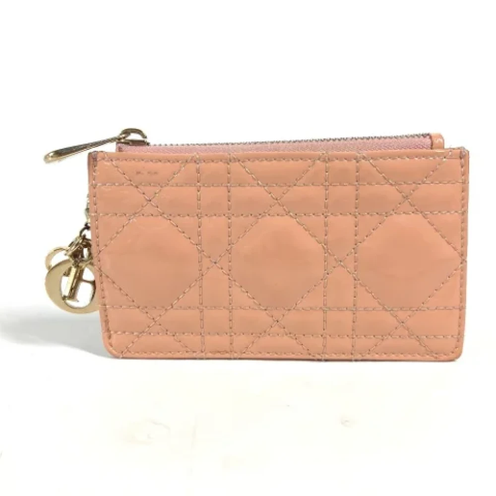 Dior Vintage Pre-owned Leather wallets Pink Dames