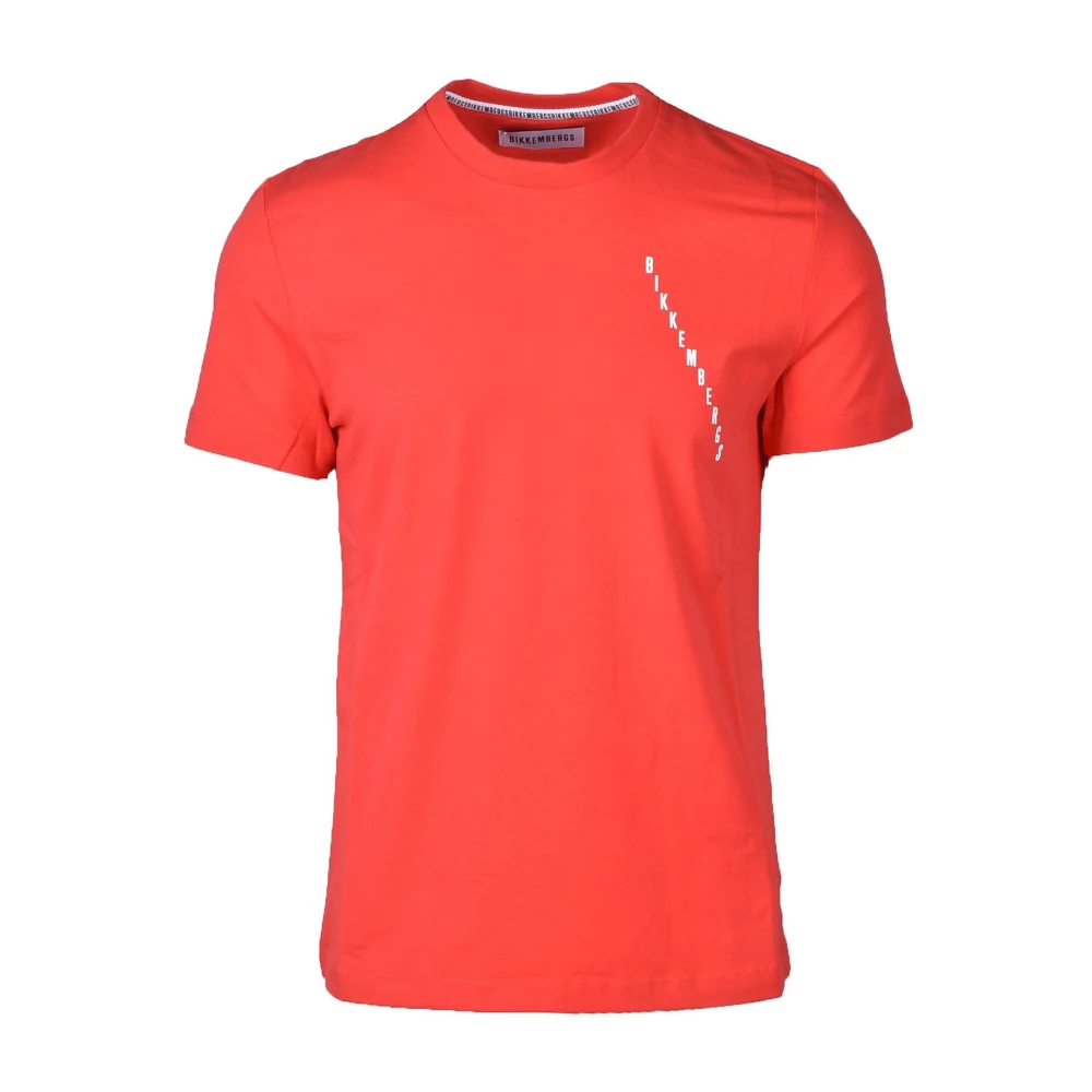 Bikkembergs Stijlvolle Katoenen T-Shirt Collectie Red Heren