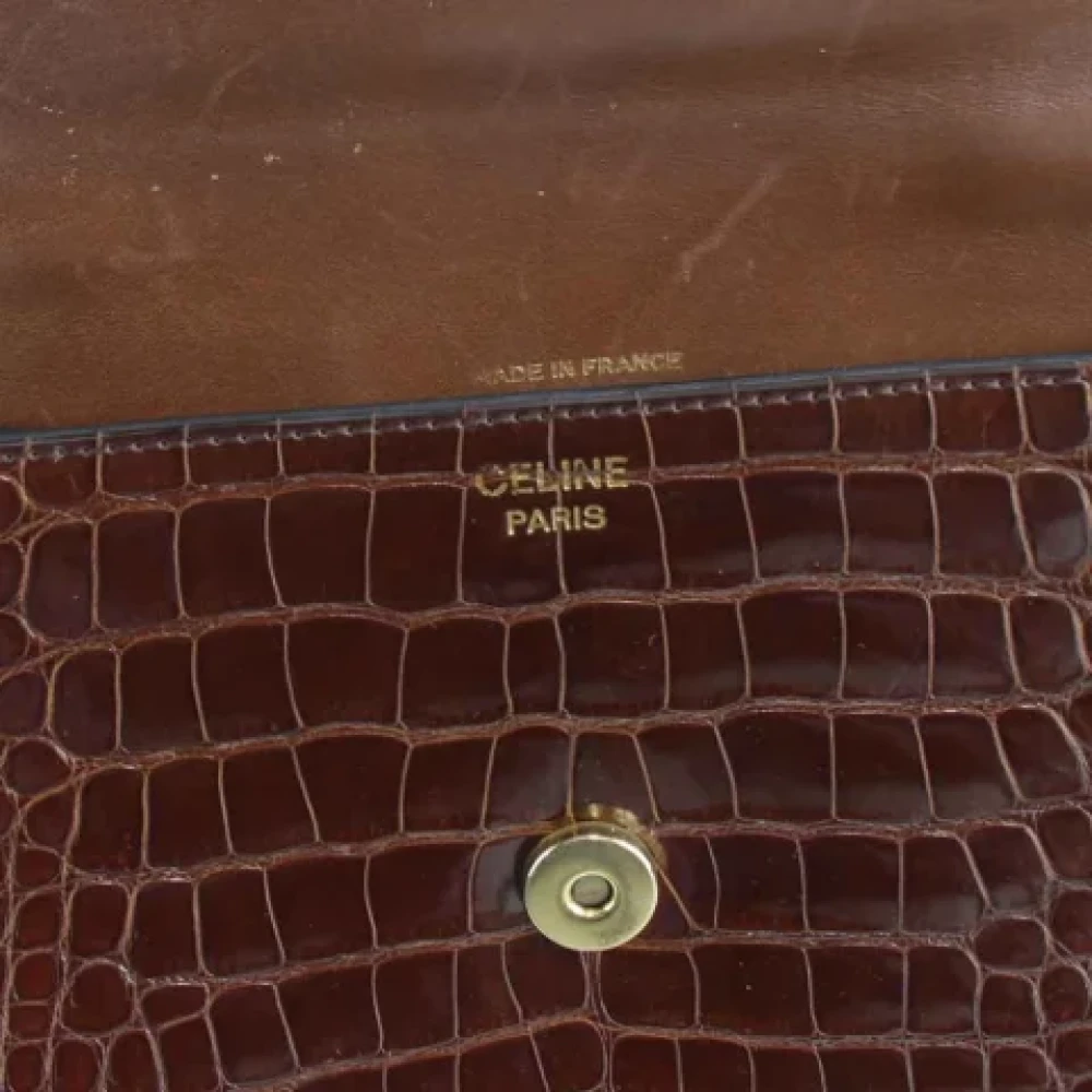 Celine Vintage Pre-owned Leather celine-bags Brown Dames