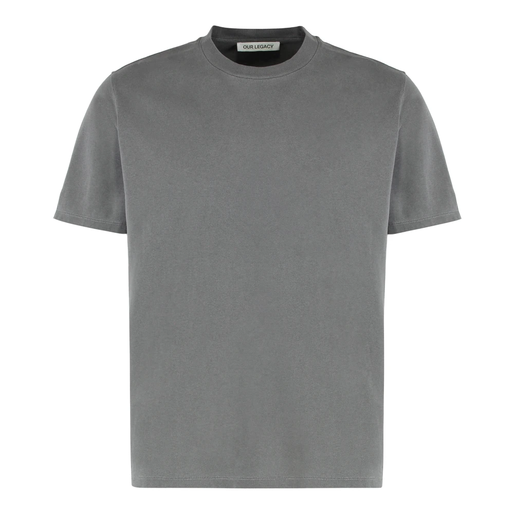 Our Legacy Men's Gray T-Shirts, S, Box T-Shirt