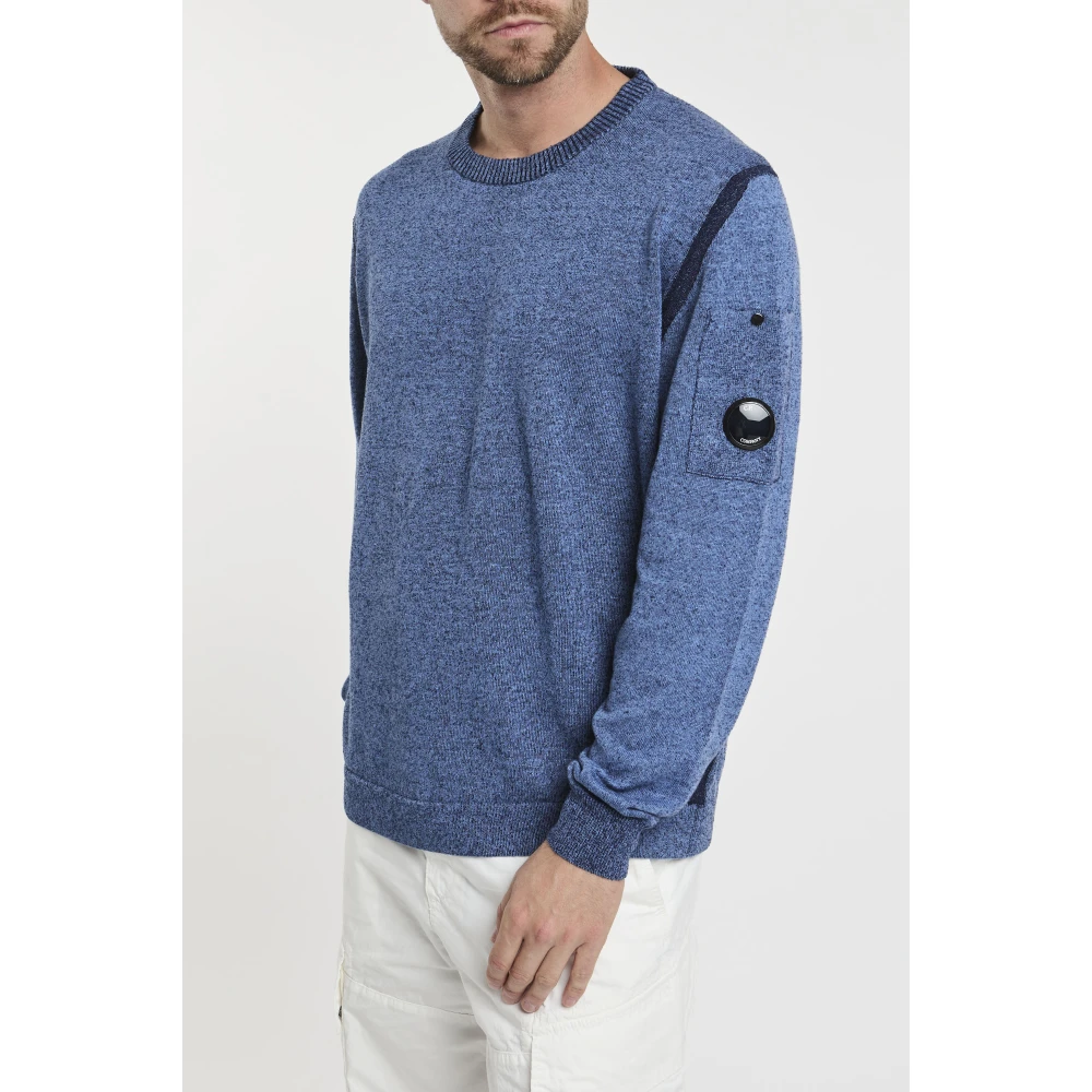 C.P. Company Vanisè Crewneck Sweater Blue Heren