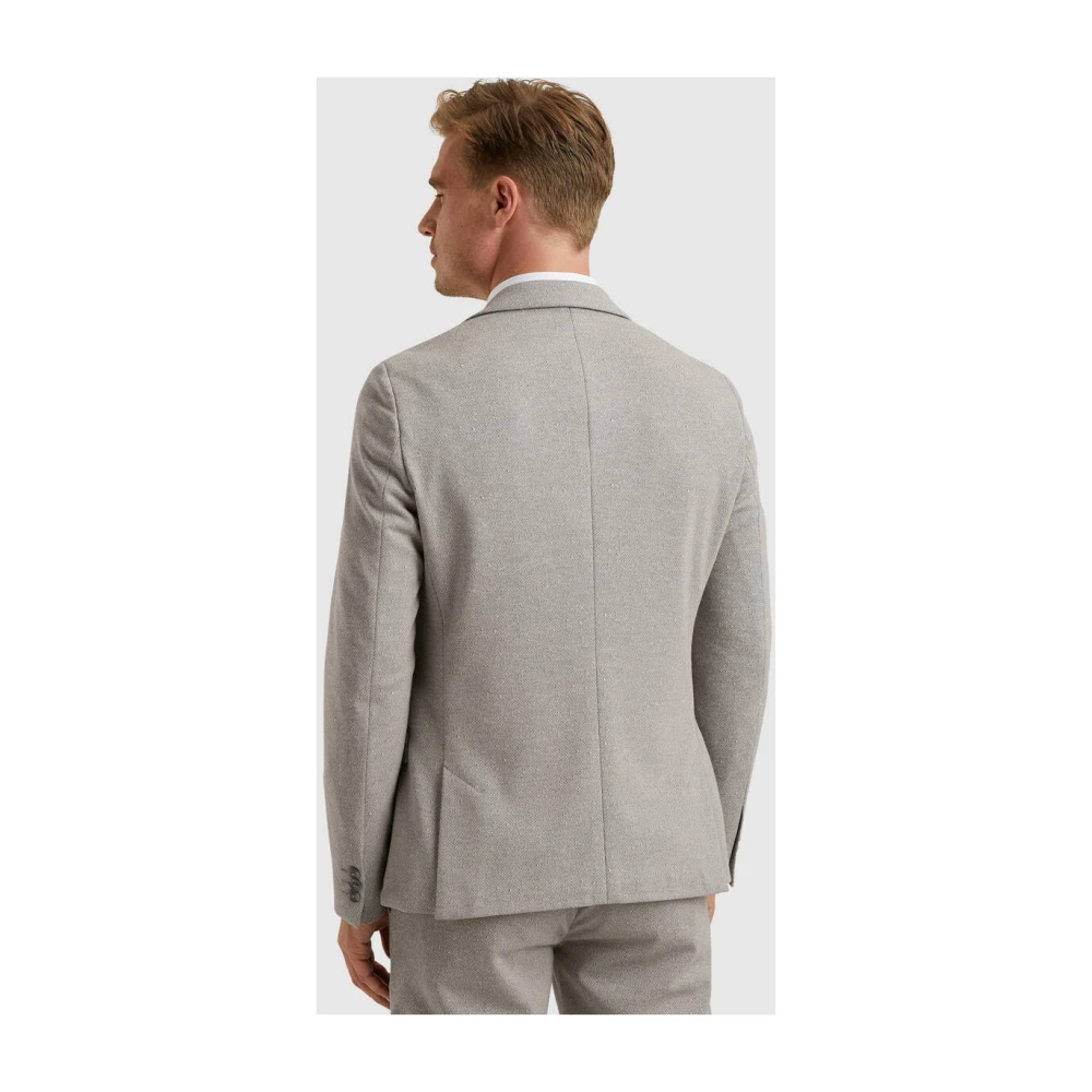 Vanguard Linnen Blend Blazer Scura Beige Heren