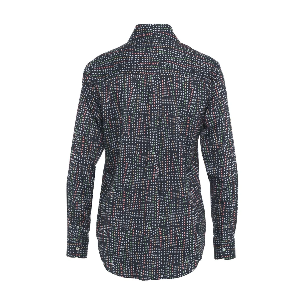 Himon's Blauwe Shirt met Print Blue Dames