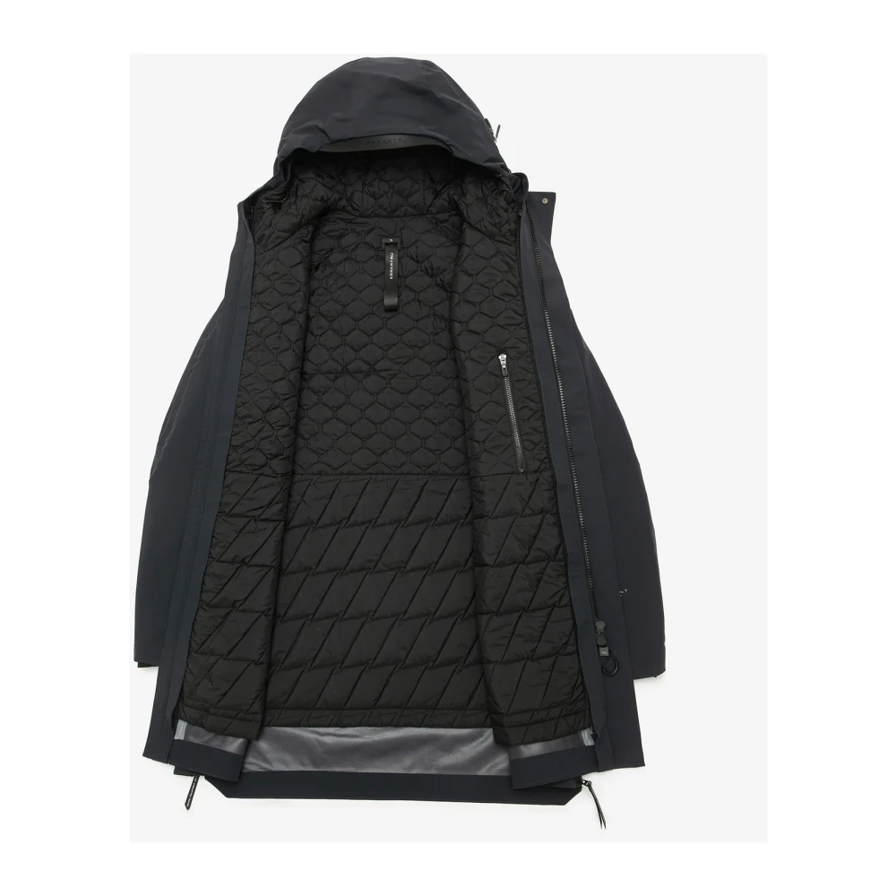 Krakatau Parka Jas Donkergrijs Black Heren