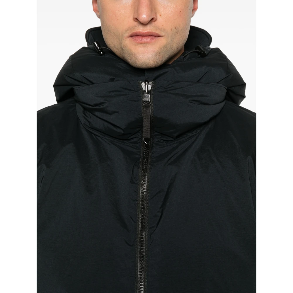 66 North Zwarte Donsjas met Afneembare Capuchon Black Heren