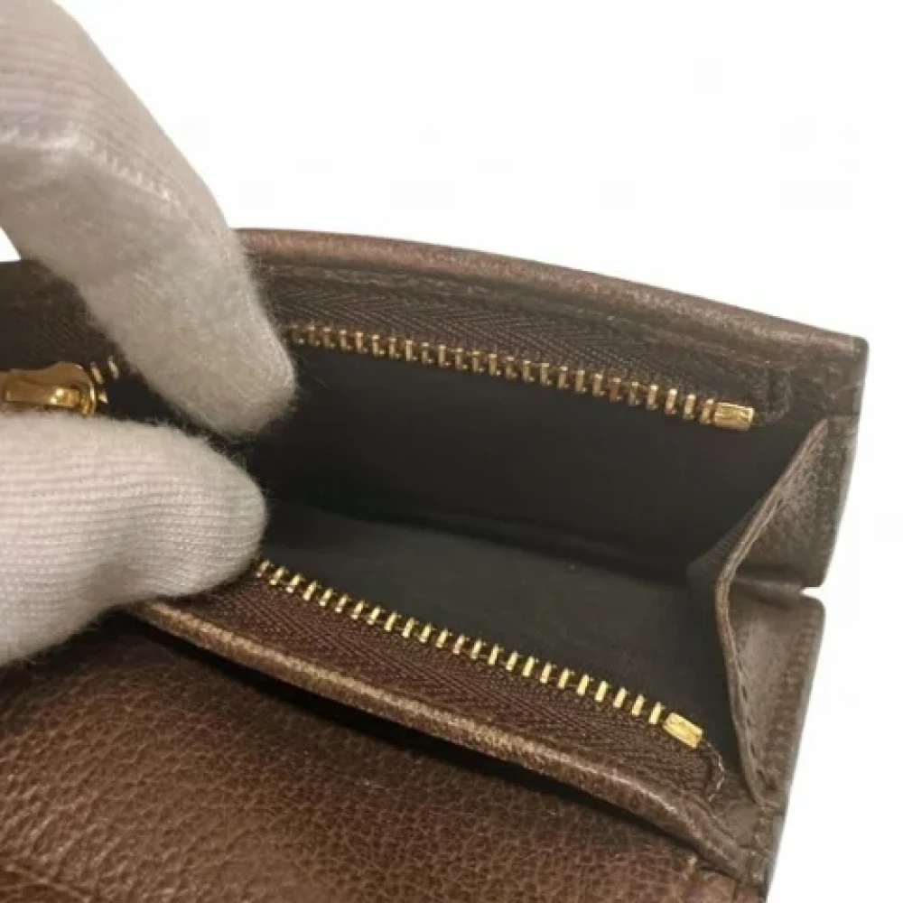 Gucci Vintage Pre-owned Leather wallets Brown Dames