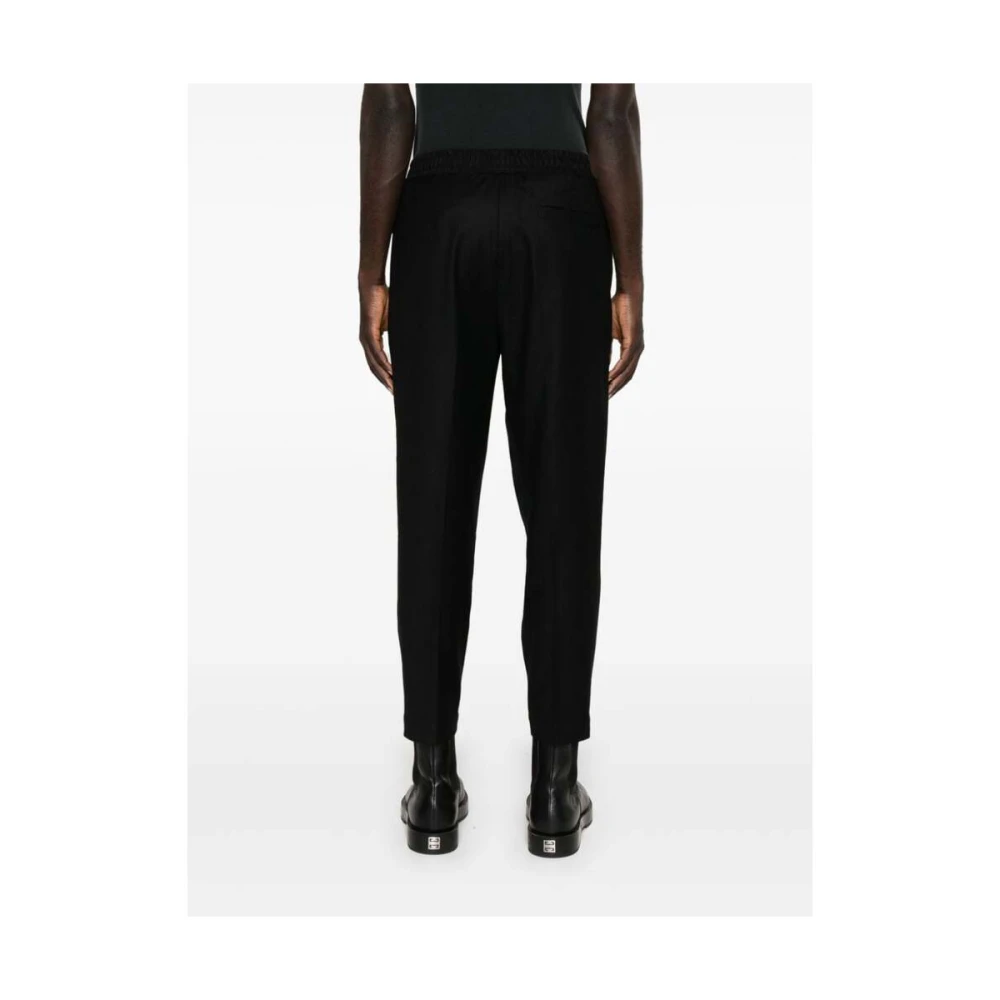 Briglia Zwarte Wolmix Tapered Leg Broek Black Heren