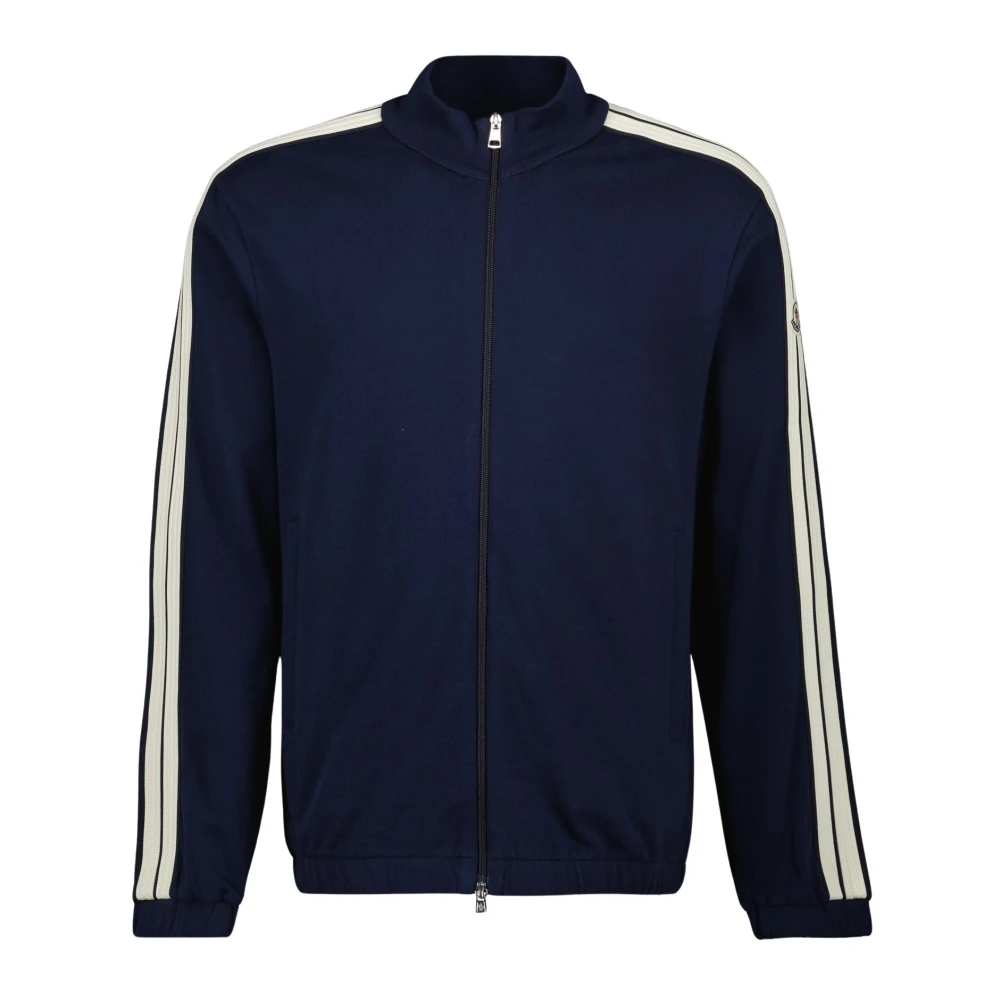 Moncler Men's Blue Zip-Throughs, L, Zip-Up Cardigan