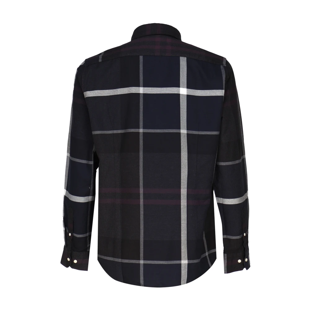 Barbour Geruite Overhemd Zwart Black Heren