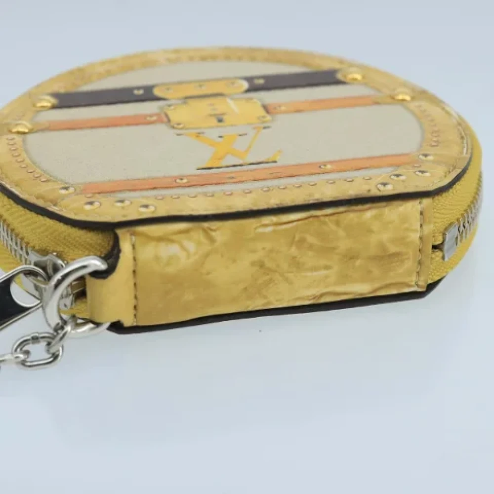 Louis Vuitton Vintage Pre-owned Leather wallets Yellow Dames