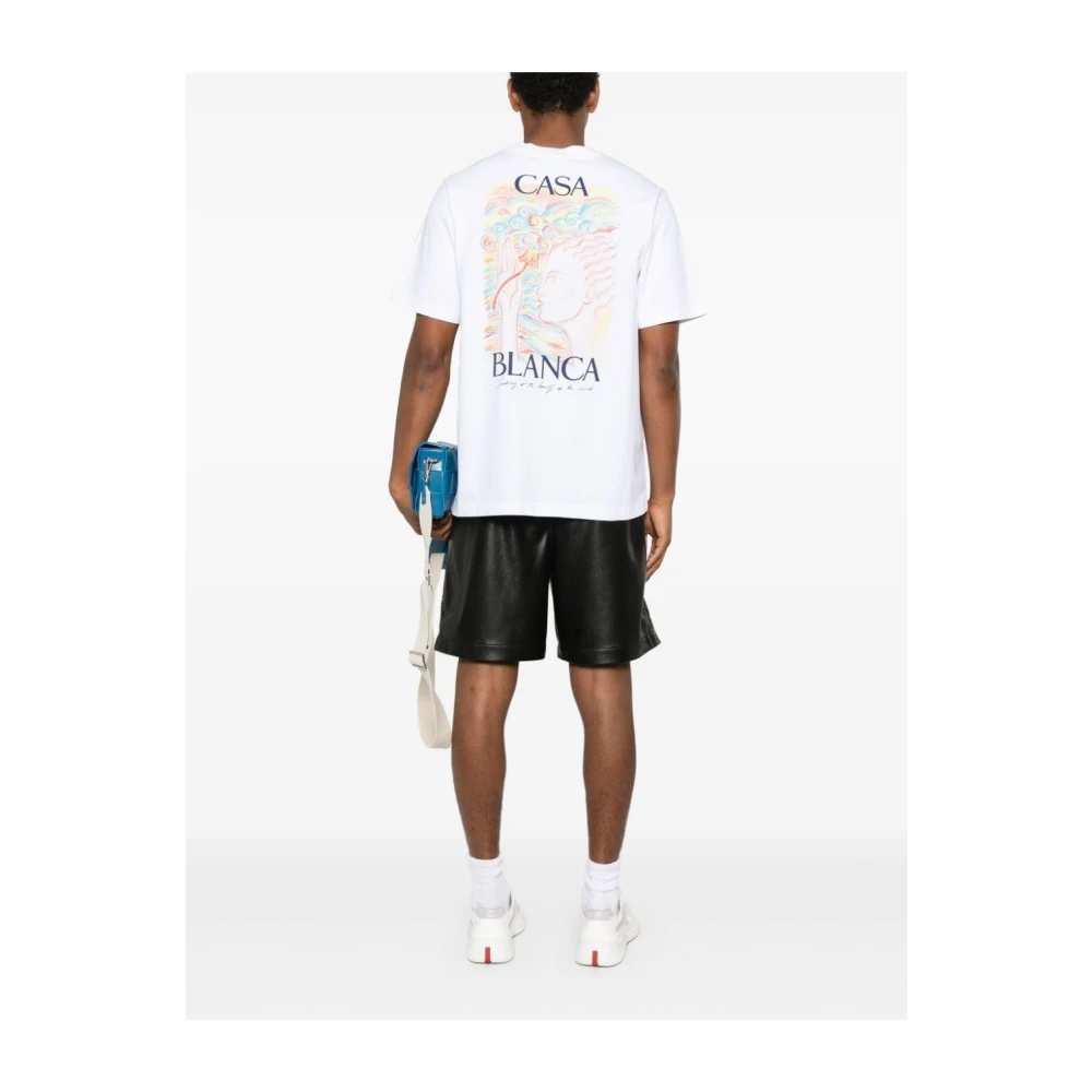 Casablanca Mushroom Goddess T-shirt White Heren