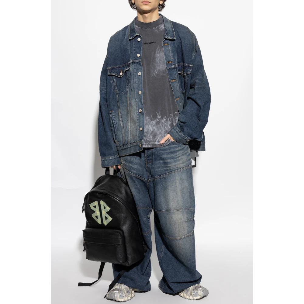Balenciaga T-shirt met logo Gray Heren