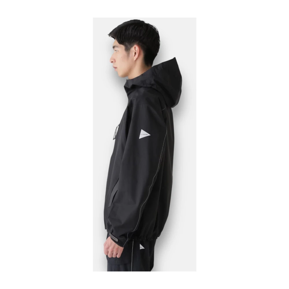 And Wander Lichtgewicht Waterdichte Hiker Regenjas Black Heren