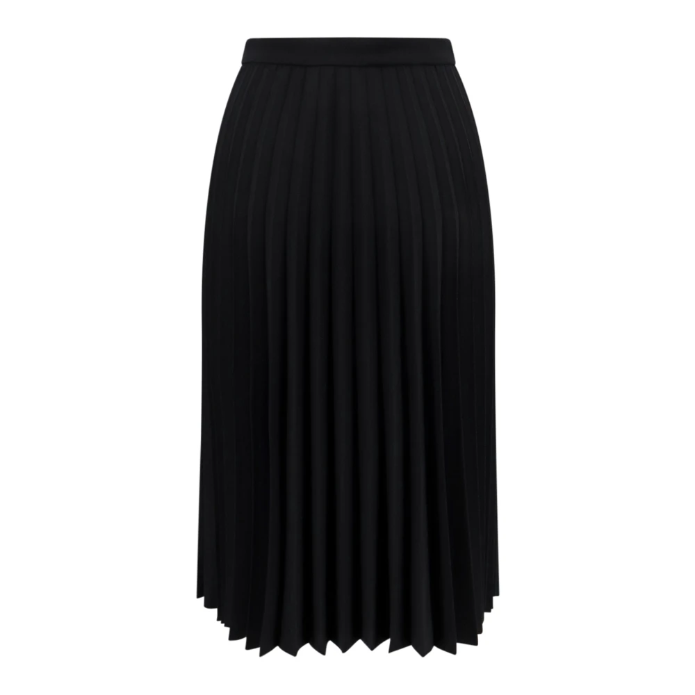 Givenchy Geplooide wollen rok Black Dames