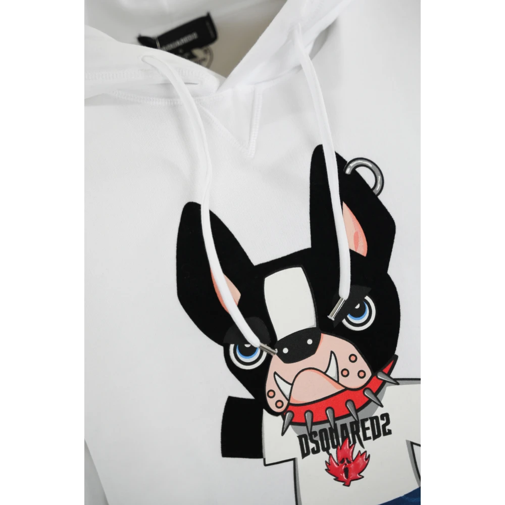 Dsquared2 Witte Hoodie van Katoen White Heren