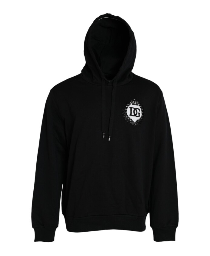 sweat-a-capuche-en-coton-noir-logo-patch