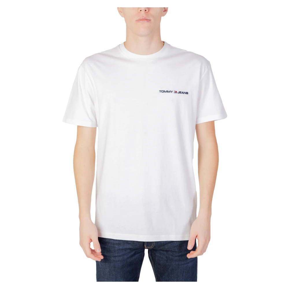 Tommy Jeans Klassisk Linear T-shirt White, Herr