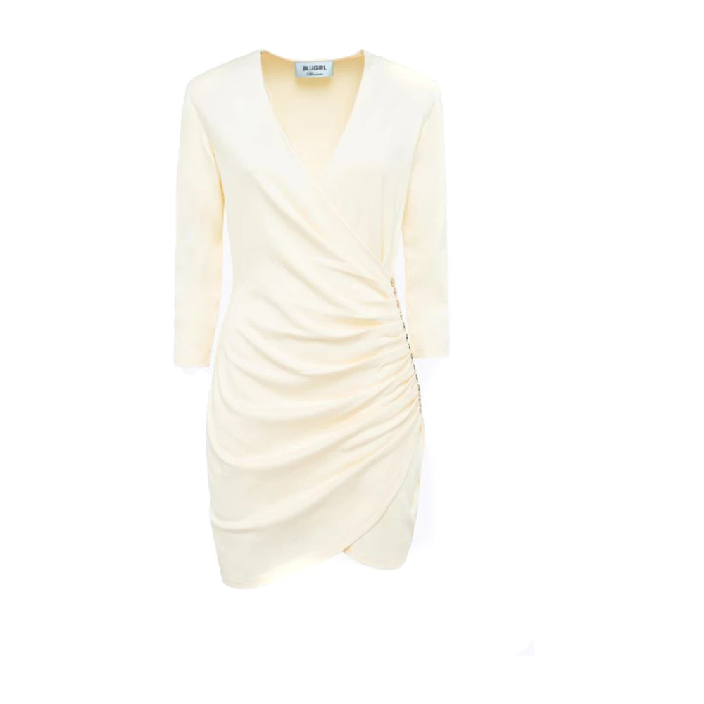 Blugirl Damen Beige Kleider, Mgröße: