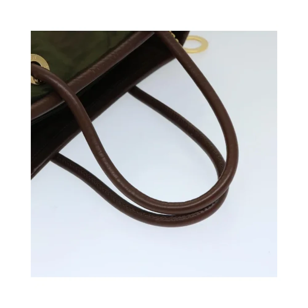 Prada Vintage Pre-owned Nylon handbags Green Dames