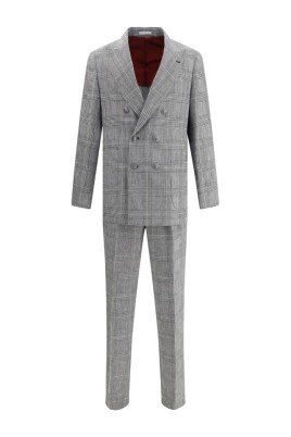 check-pattern-linen-suit
