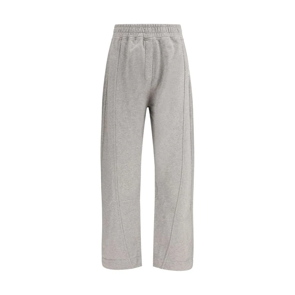 Ganni Women's Gray Embroidered Trousers - Sweatpants - M- Trousers