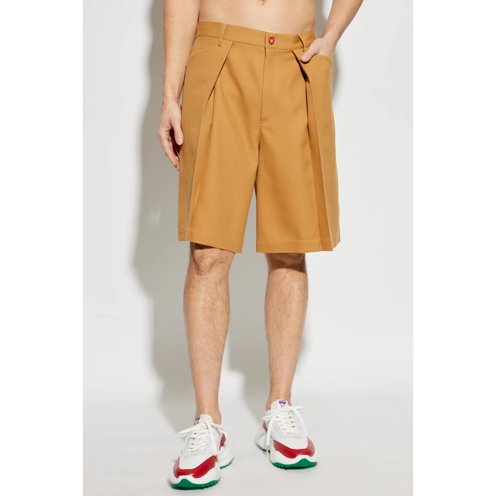 Casablanca Wollen shorts Beige Heren