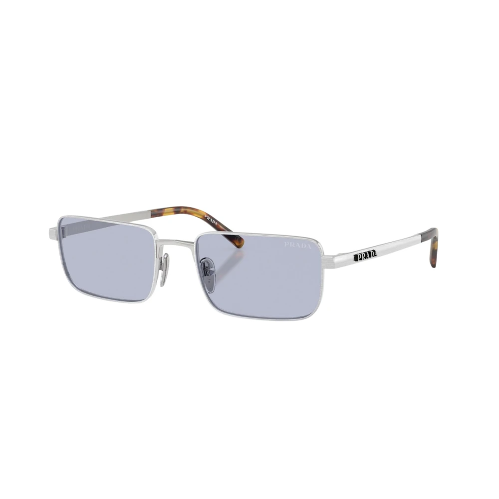 Prada Man Sunglass PR D54S - Frame color: Satin Silver, Lens color: Ultravioletto - Image 3