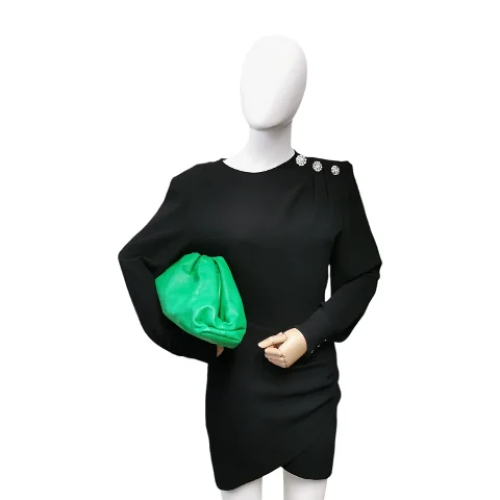 Bottega Veneta Vintage Pre-owned Leather clutches Green Dames