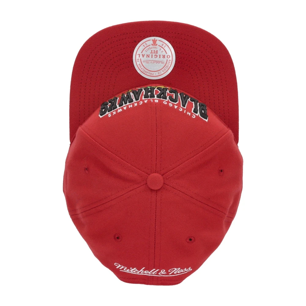 Mitchell & Ness Chicago Blackhawks NHL Champ Snapback Pet Red Heren