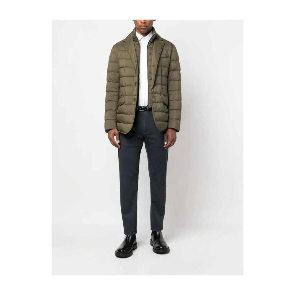 Herno Olijfgroene Jas Green Heren
