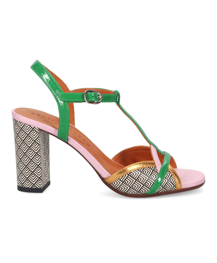 geometric-print-leather-sandals