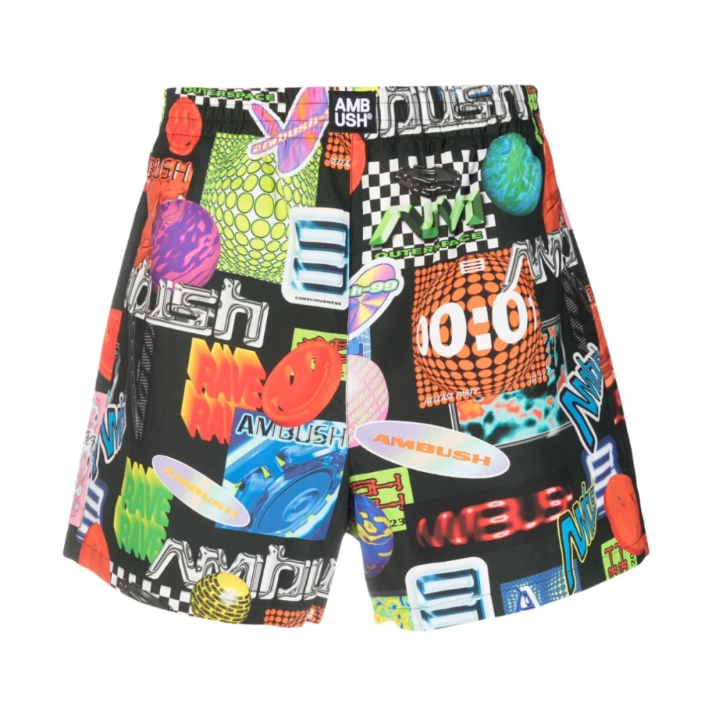 Ambush Men's Multicolor Casual Shorts, S, Shorts Red