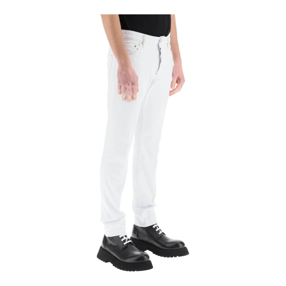 Dsquared2 Witte Bull Wash Cool Guy Jeans White Heren