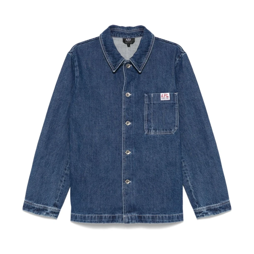 A.p.c. Blauwe Jacks met Indigo Ralph Shirt Blue Heren